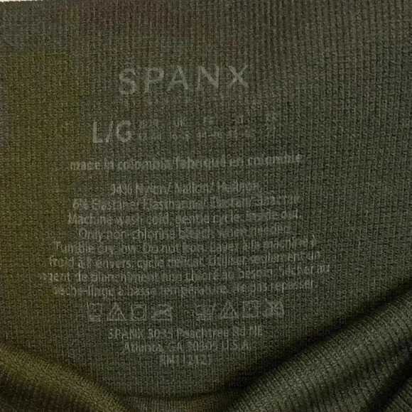 SPANX Look At Me Now Seamless Leggings Green Camo, Womens Size Large - Picture 7 of 8